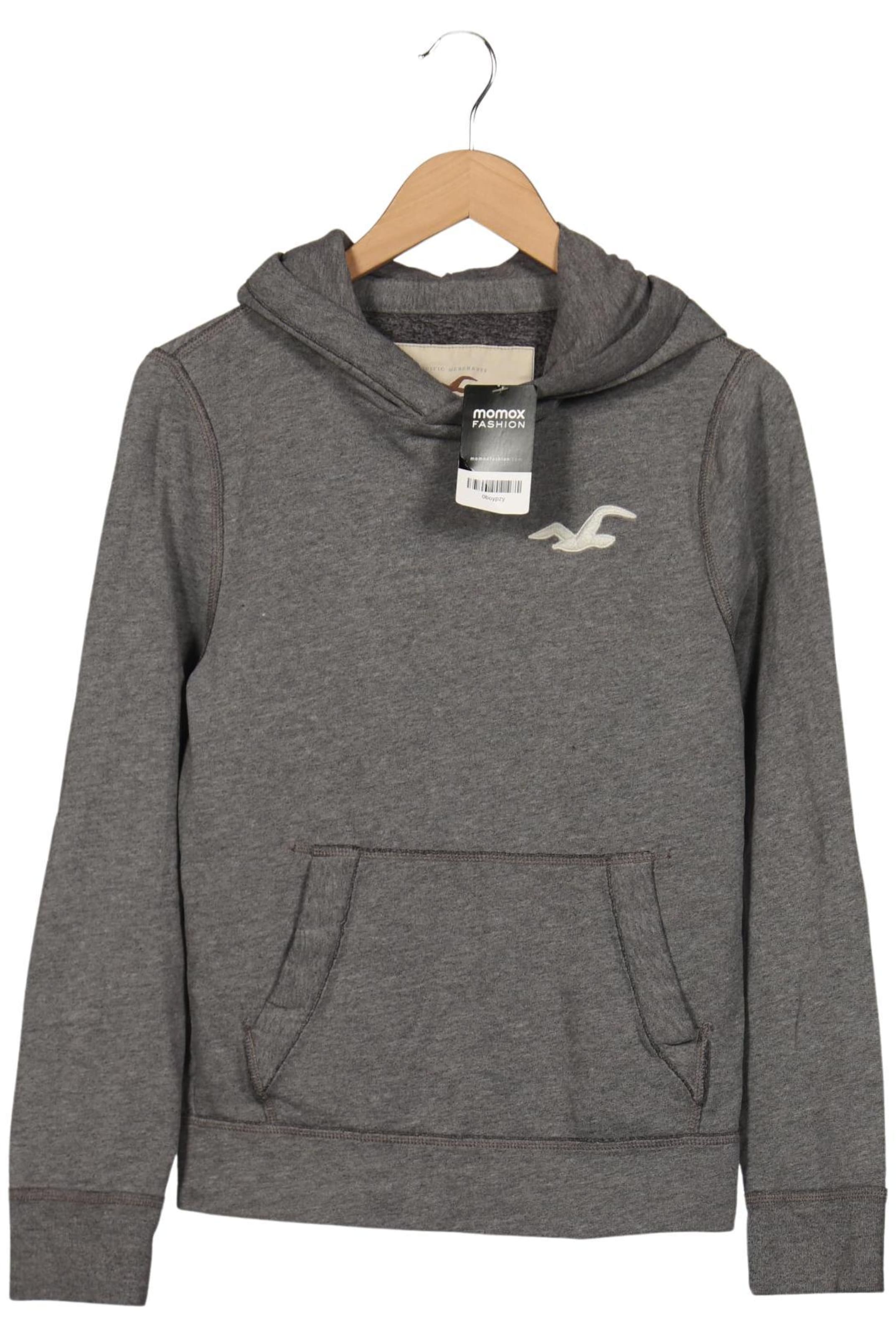 HOLLISTER Sweatshirt & Zip-Up Hoodie in S in Grey: front