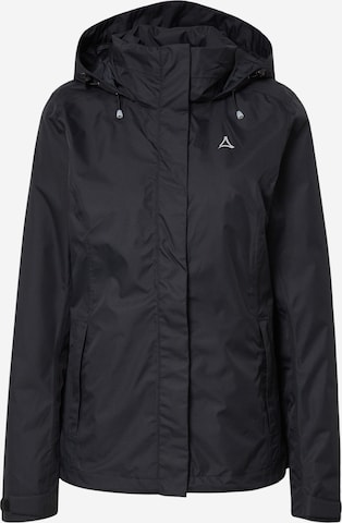 Schöffel Outdoor jacket in Black: front