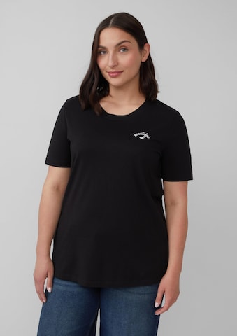 T-shirt s.Oliver en noir : devant