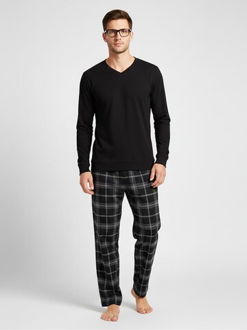 La V Pajamas long in Grey