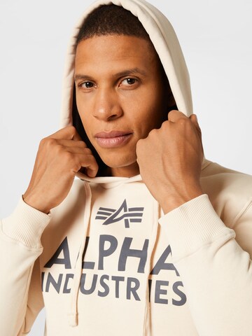 ALPHA INDUSTRIES Sweatshirt in Weiß