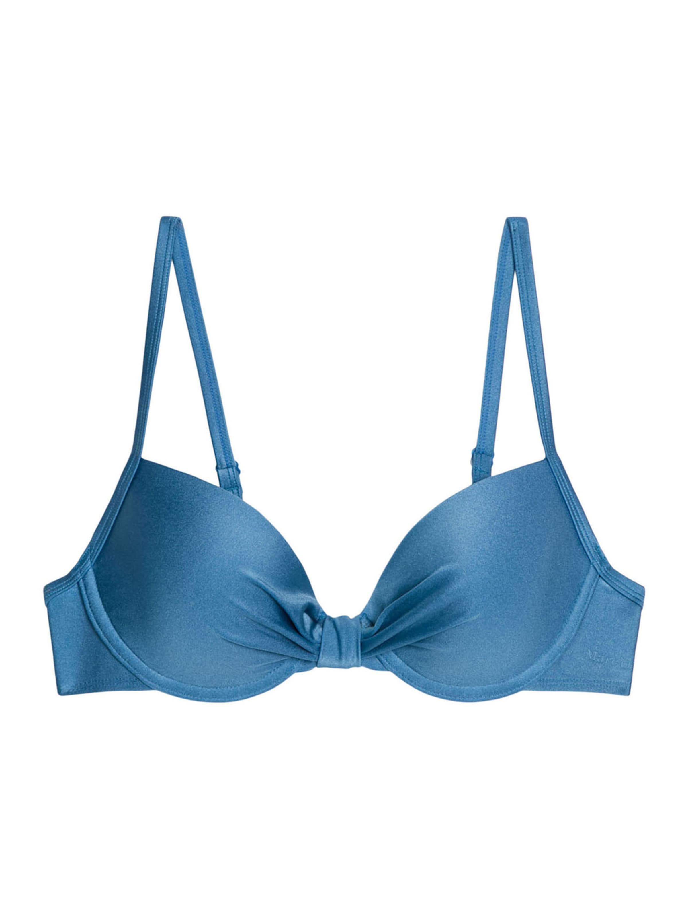 Triangle Hauts de bikini ' Shiny ' Marc O'Polo en bleu : devant