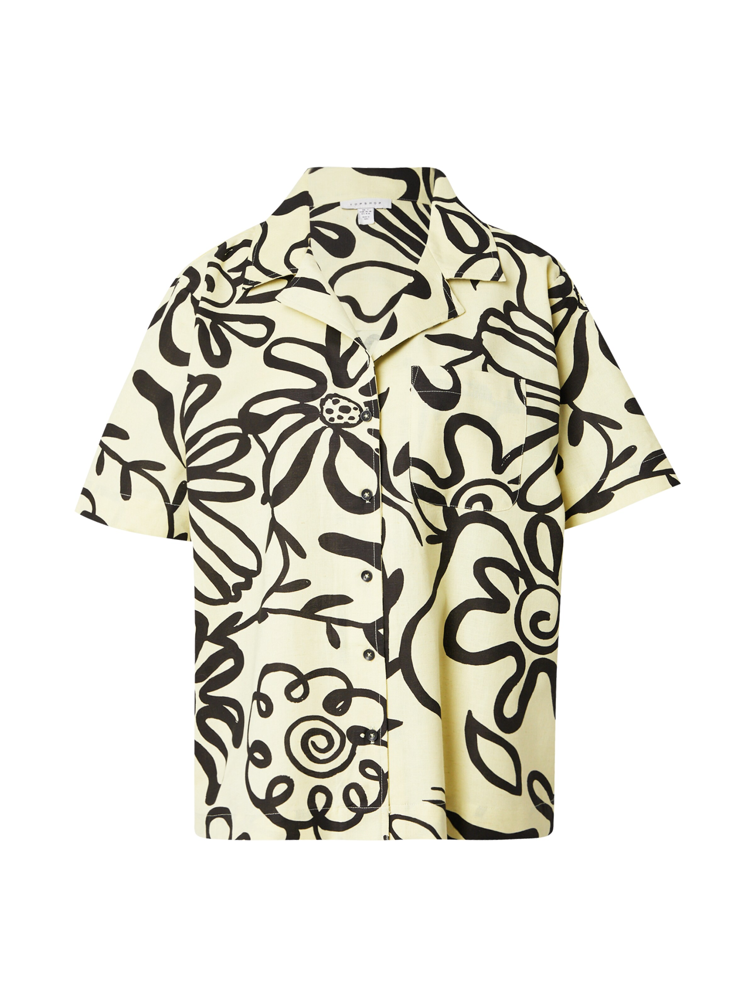 TOPSHOP Блузка в Желтый: спереди