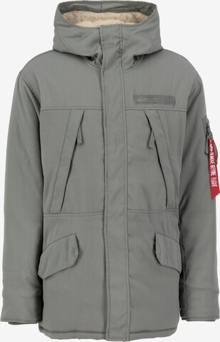 Parka invernale 'N3B Expedition' di ALPHA INDUSTRIES in verde: frontale