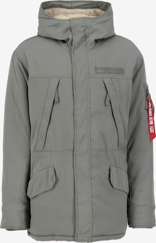 Parka invernale 'N3B Expedition' di ALPHA INDUSTRIES in verde: frontale