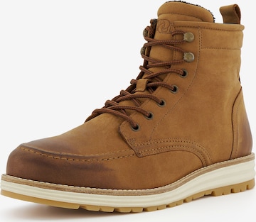 Dune LONDON Veterboots in Bruin: voorkant