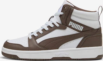 PUMA High-Top Sneakers 'Rebound V6' in Brown: front