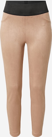 TOM TAILOR Skinny Leggings in Beige: predná strana