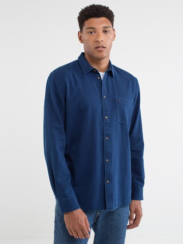 BIG STAR Regular fit Overhemd 'Josefin' in Blauw: voorkant