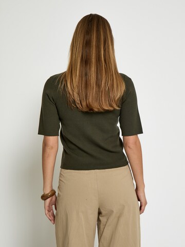 Peppercorn Gebreid vest 'Kaylee' in Groen