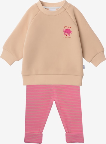 LILIPUT Sweatshirt und Leggings Set 'Krabbe' in Beige: Vorderseite