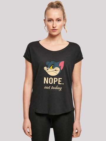 F4NT4STIC T-Shirt 'Tom and Jerry TV Serie Nope Not Today' in Schwarz: predná strana