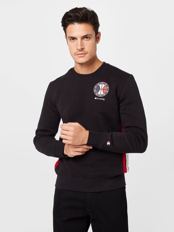 Sweat-shirt Champion Authentic Athletic Apparel en noir : devant