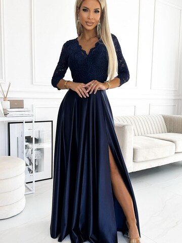 Numoco Abendkleid 'Maxikleid Amber'‌‌‌‌‌‌‌‌‌‌ in Blau