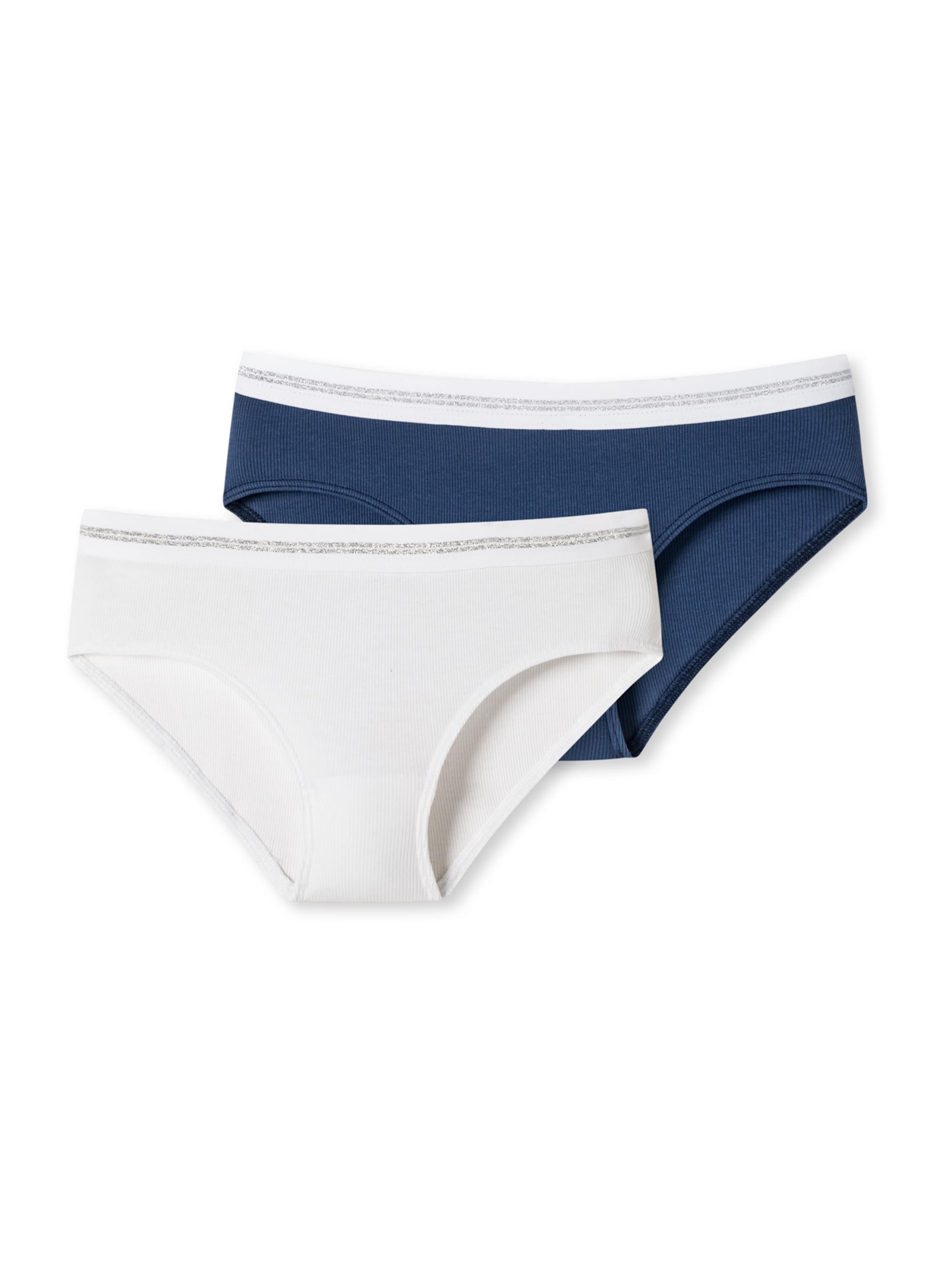 SCHIESSER Onderbroek 'Long Life Rib' in Blauw: voorkant