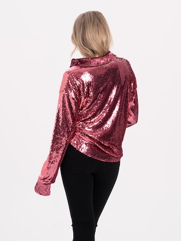 MYLAVIE by Sarah Harrison Bluse 'Sequins' i pink