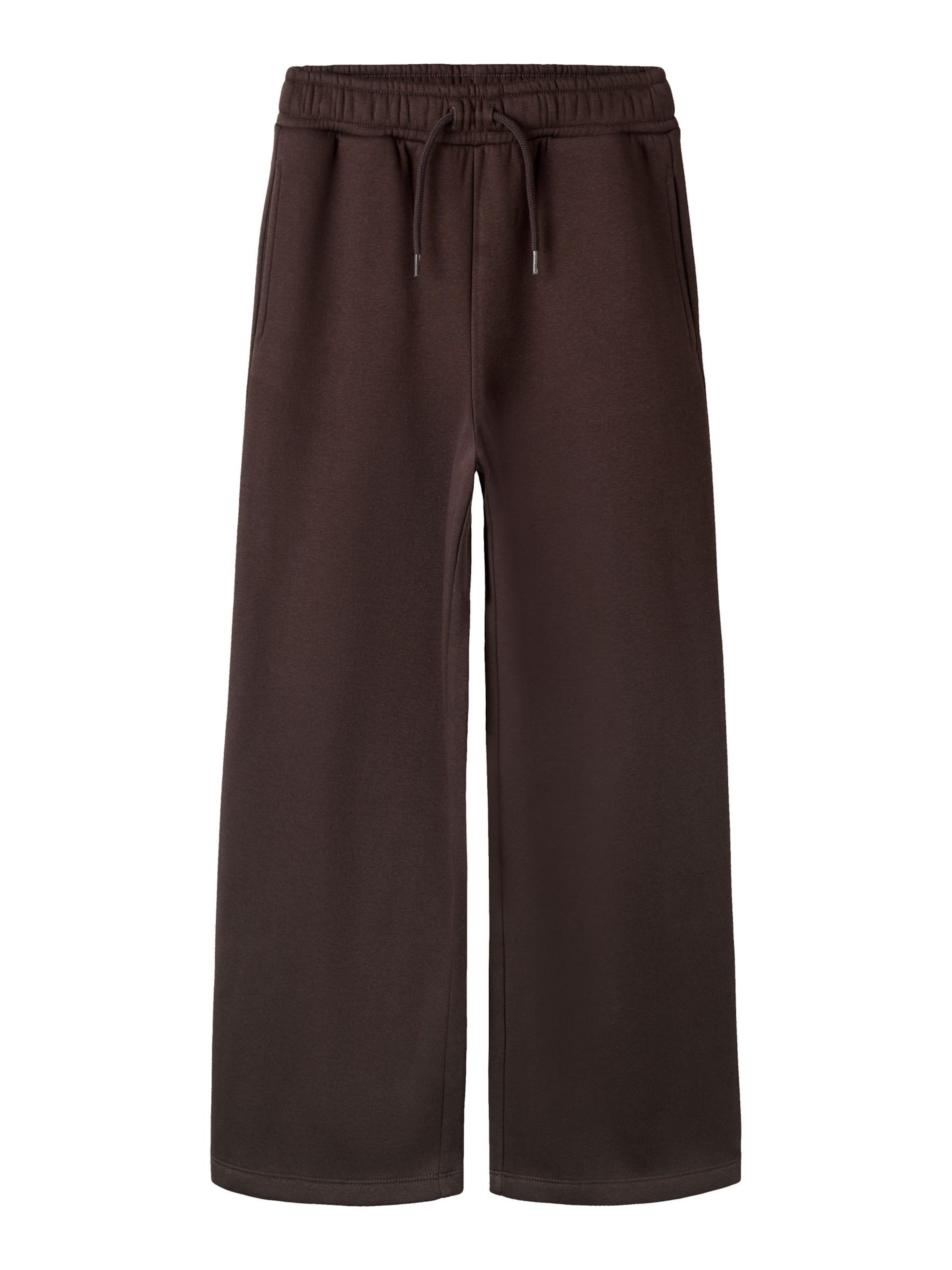 NAME IT Wide Leg Bukser 'NKMNasir' i brun: forside
