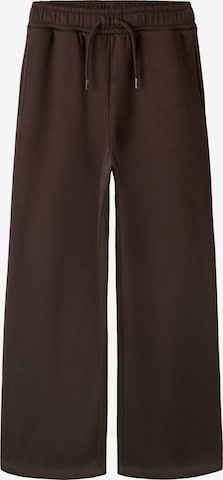 NAME IT Wide leg Pants 'NKMNasir' in Brown: front