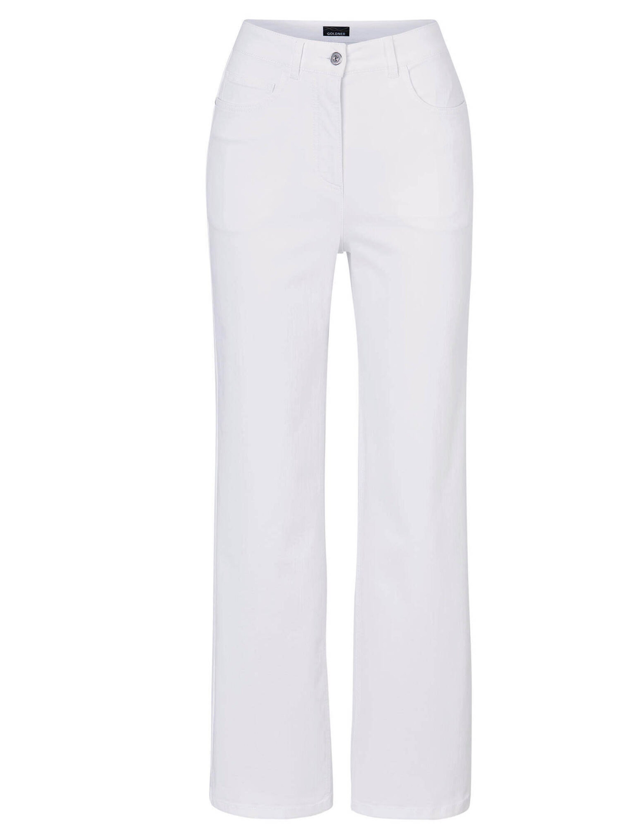 Loosefit Jean Goldner en blanc : devant