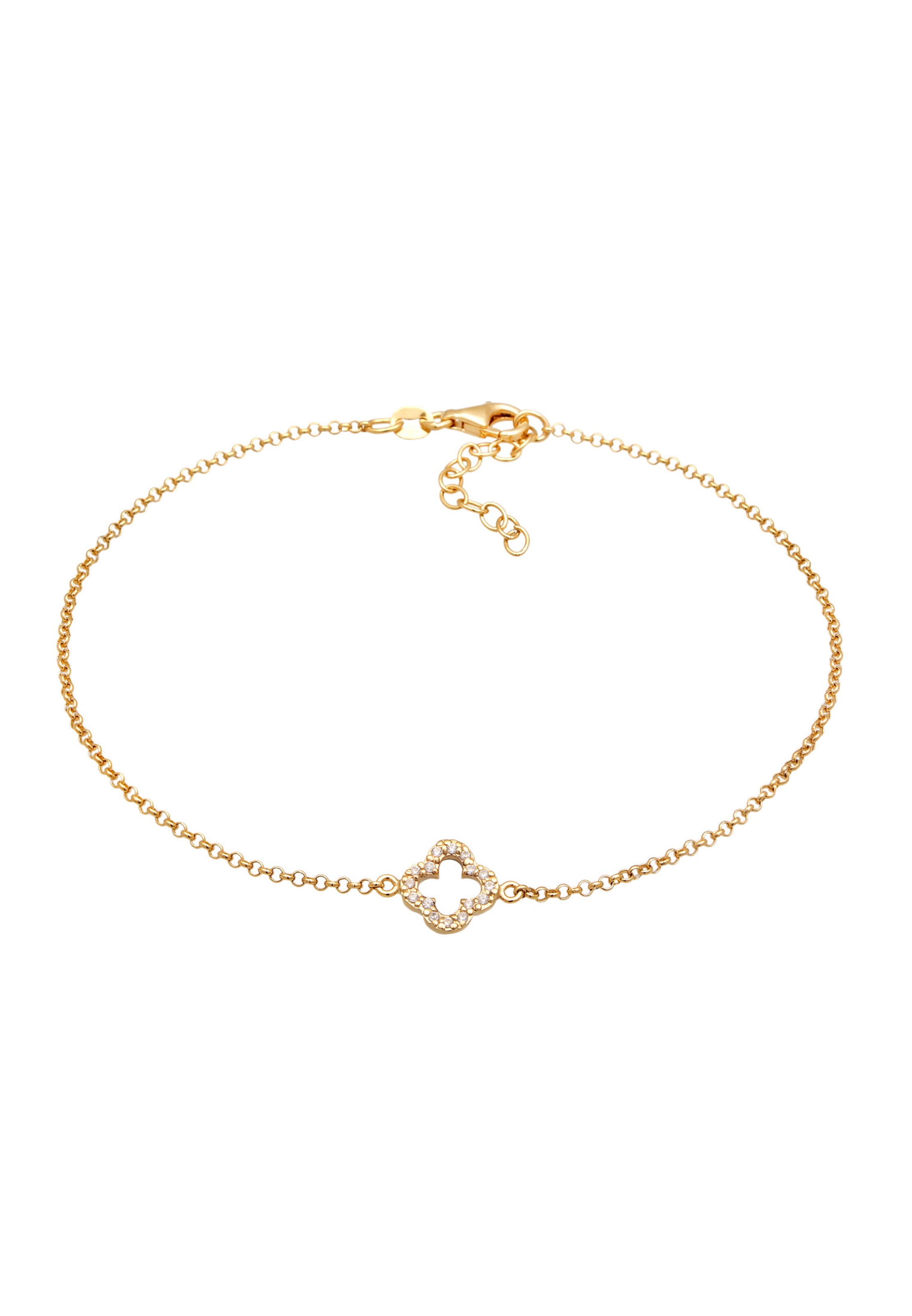 Bijoux de pied 'Kleeblatt' ELLI en or : devant