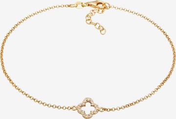 ELLI Foot Jewelry 'Kleeblatt' in Gold: front