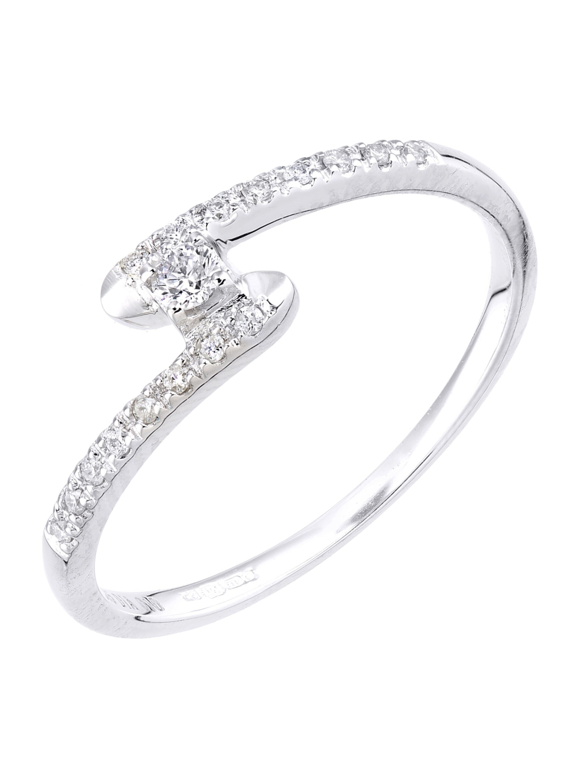 DIAMANT LETERNEL Ring‌ in Silber: Vorderseite