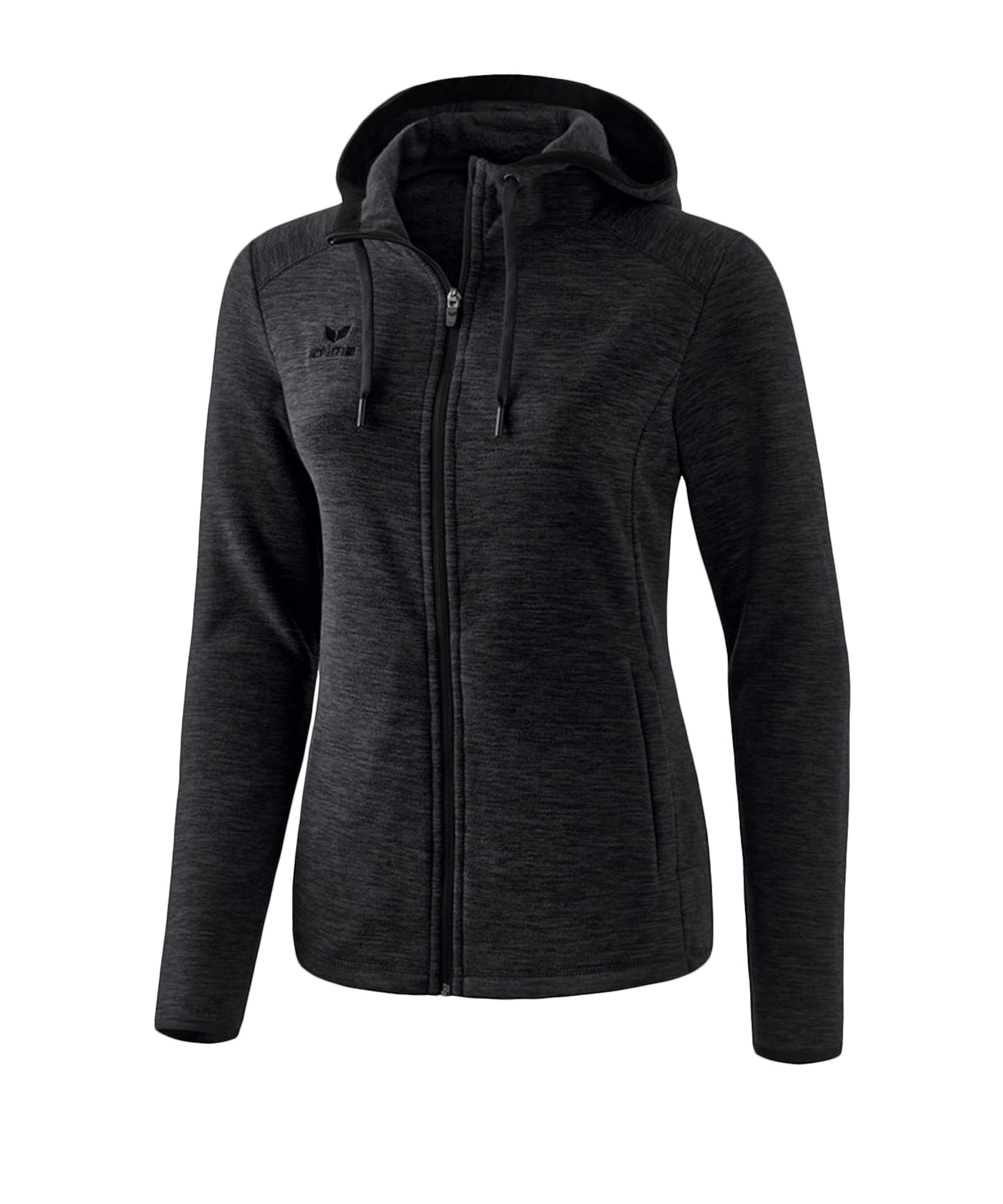ERIMA Funktionsfleecejacke in Schwarz: Vorderseite