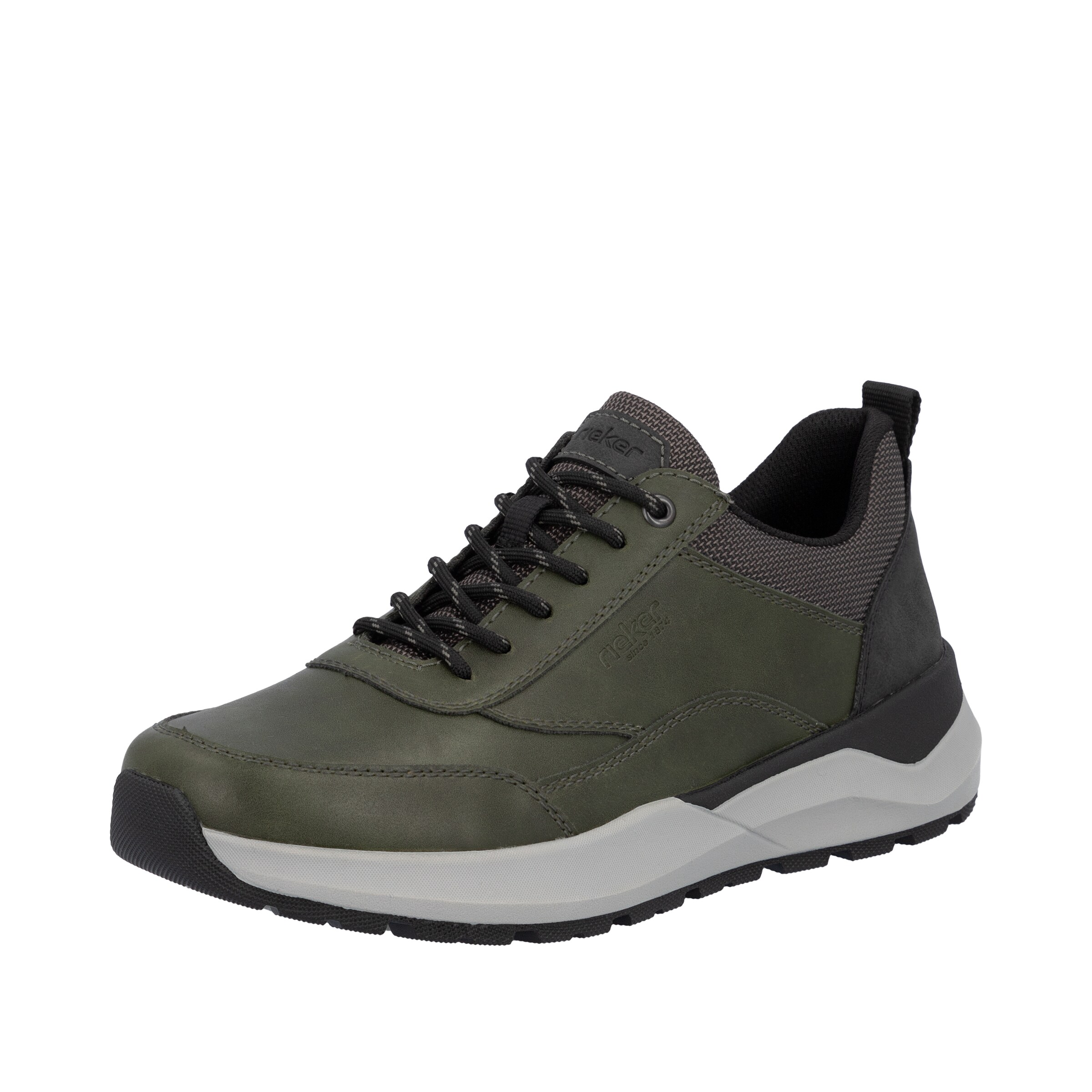 Baskets basses Rieker en vert : devant
