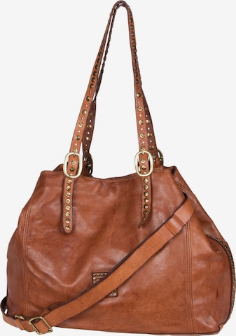 Campomaggi Shoulder Bag in Brown: front