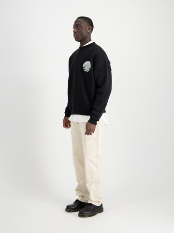 ALPHA INDUSTRIES Sweatshirt 'Japan Wave Warrior' i sort