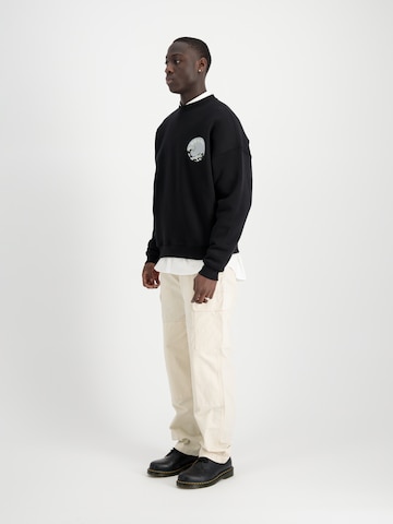 ALPHA INDUSTRIES Sweatshirt 'Japan Wave Warrior' in Black