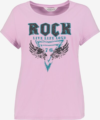 Studio Untold T-shirt en bleu / mauve / noir, Vue avec produit