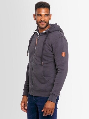 Alessandro Salvarini Sweatjacke 'Geenio' in Grau