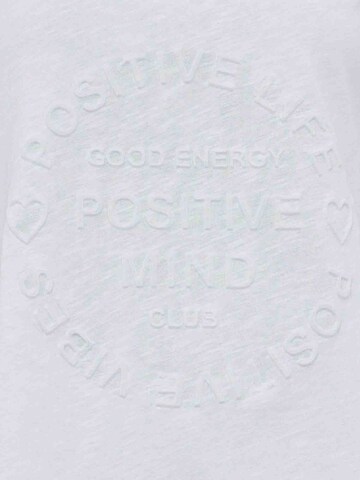 Zwillingsherz Shirt 'Positive Mind' in White