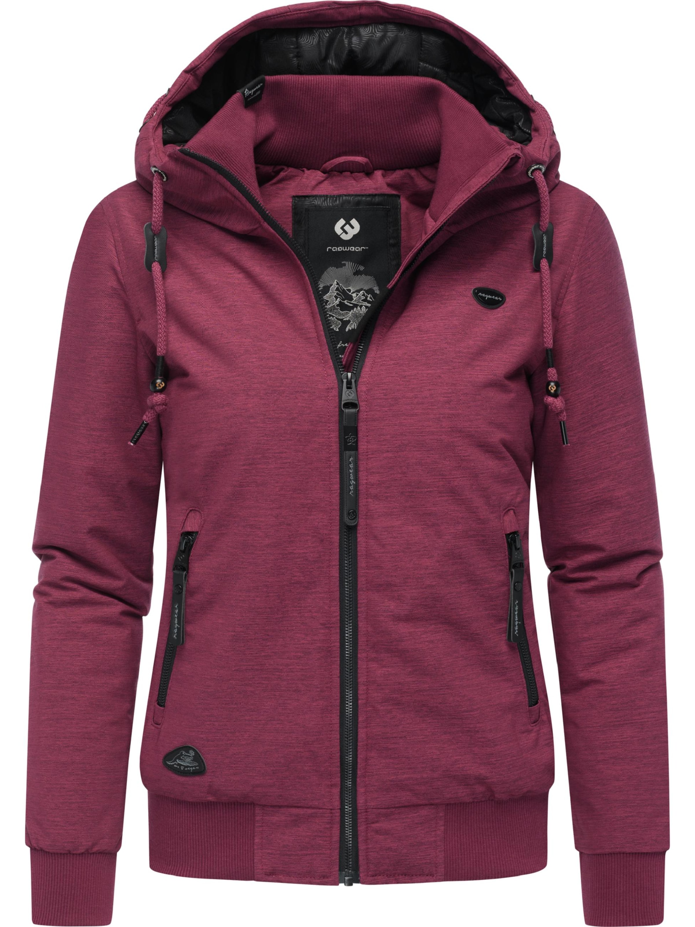 Ragwear Χειμερινό μπουφάν 'Nuggie' σε κόκκινο: μπροστά