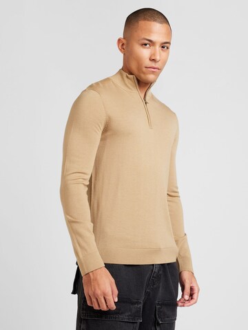 SELECTED HOMME Pulover 'SLHTray' | rjava barva: sprednja stran