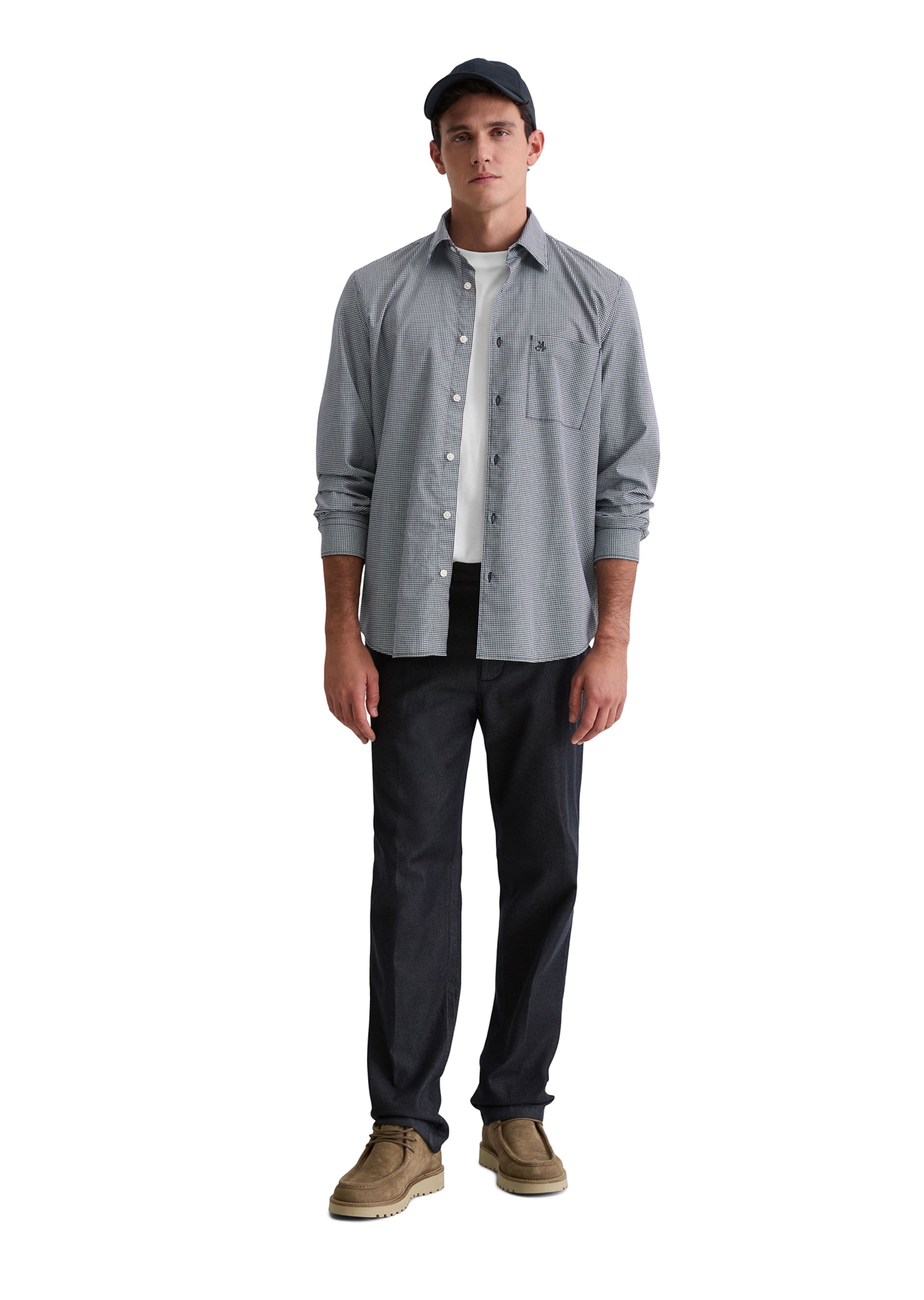 Marc O'Polo Regular fit Overhemd in Blauw