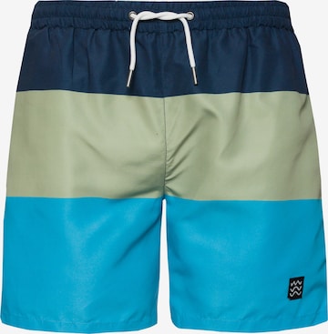 MAUI WOWIE Board Shorts in Blue: front