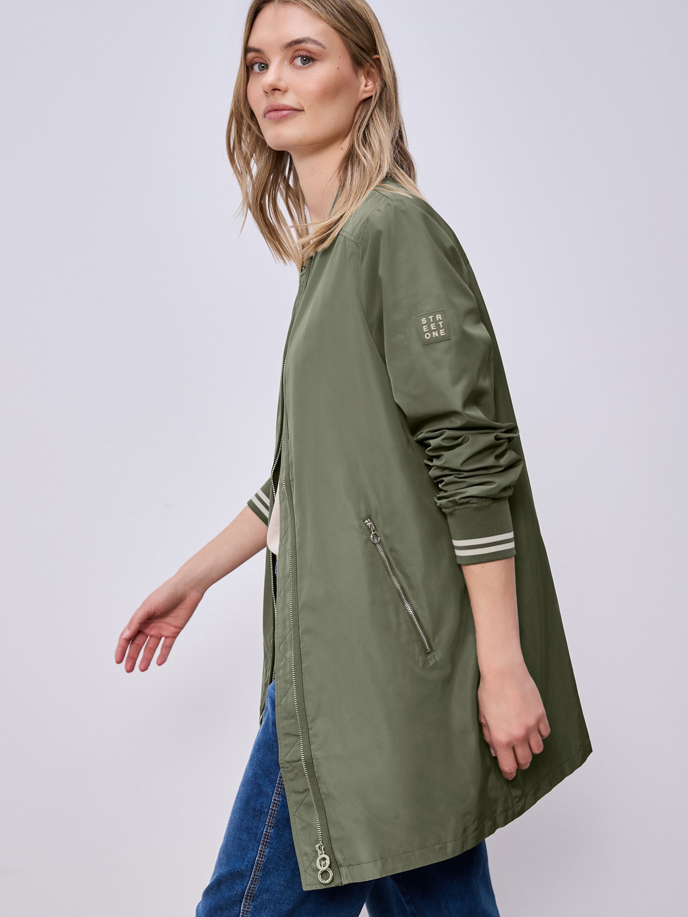 Street One Cappotto Invernale Lungo Donna - Trapuntato Con Cappuccio E Polsini A Costine, Taglia Unica