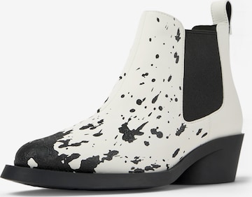 Boots chelsea ' Bonnie Twins ' di CAMPER in bianco: frontale
