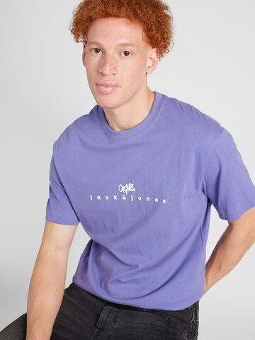 JACK & JONES Shirt 'SILVERLAKE' in Purple