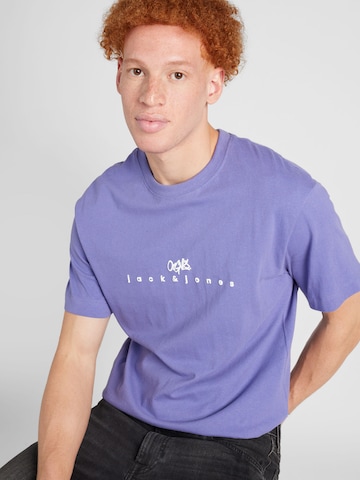 JACK & JONES Majica 'SILVERLAKE' | vijolična barva