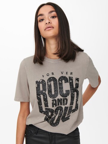 JDY T-Shirt 'FAROCK' in Grau: predná strana