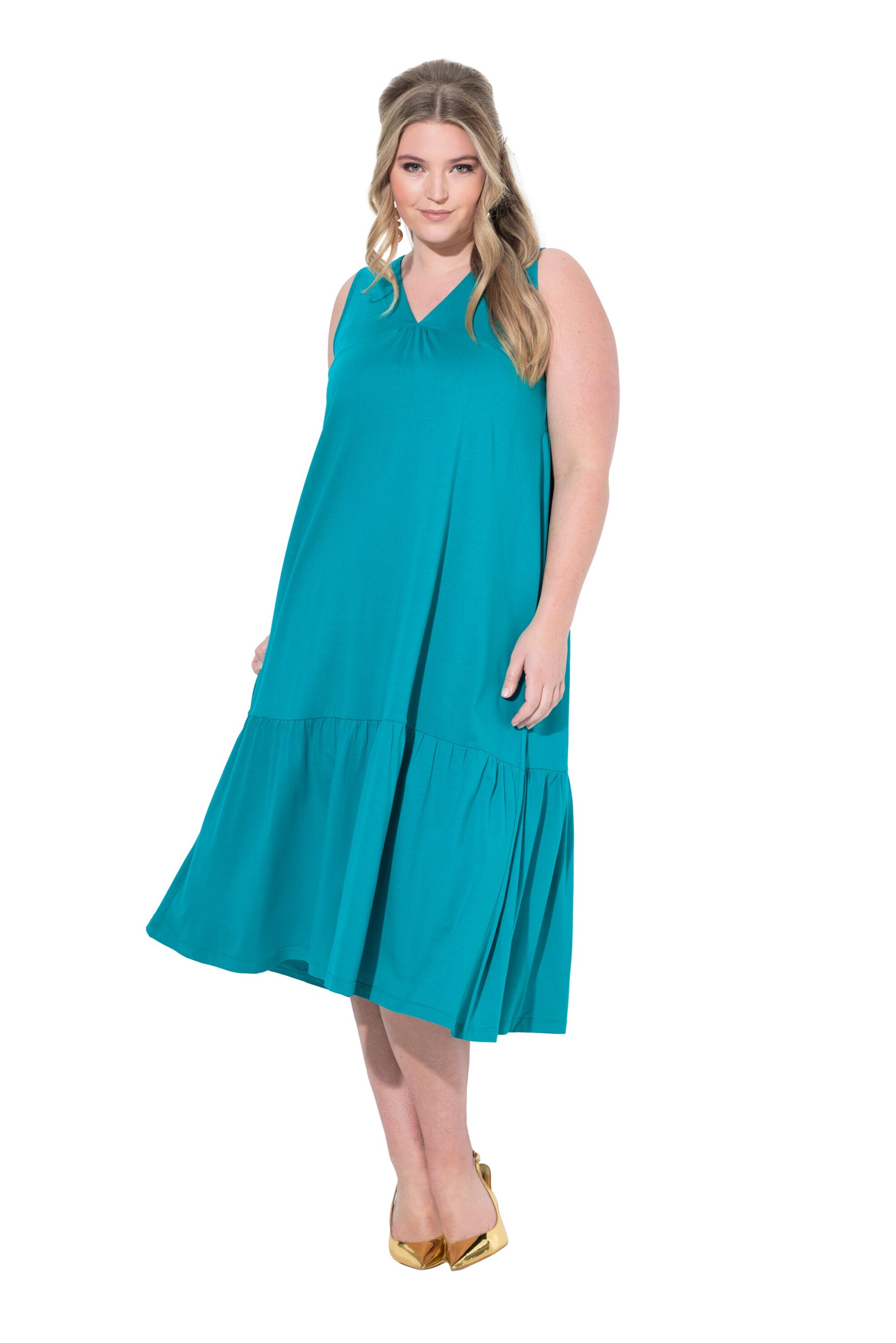 MIAMODA Dress in Green: front