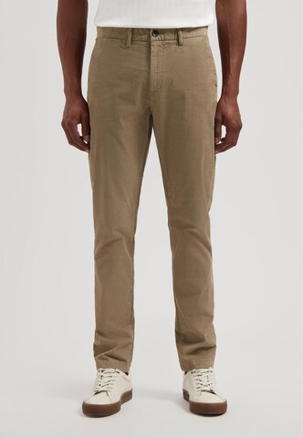 Regular Pantalon chino 'Lancaster' Dstrezzed en marron : devant