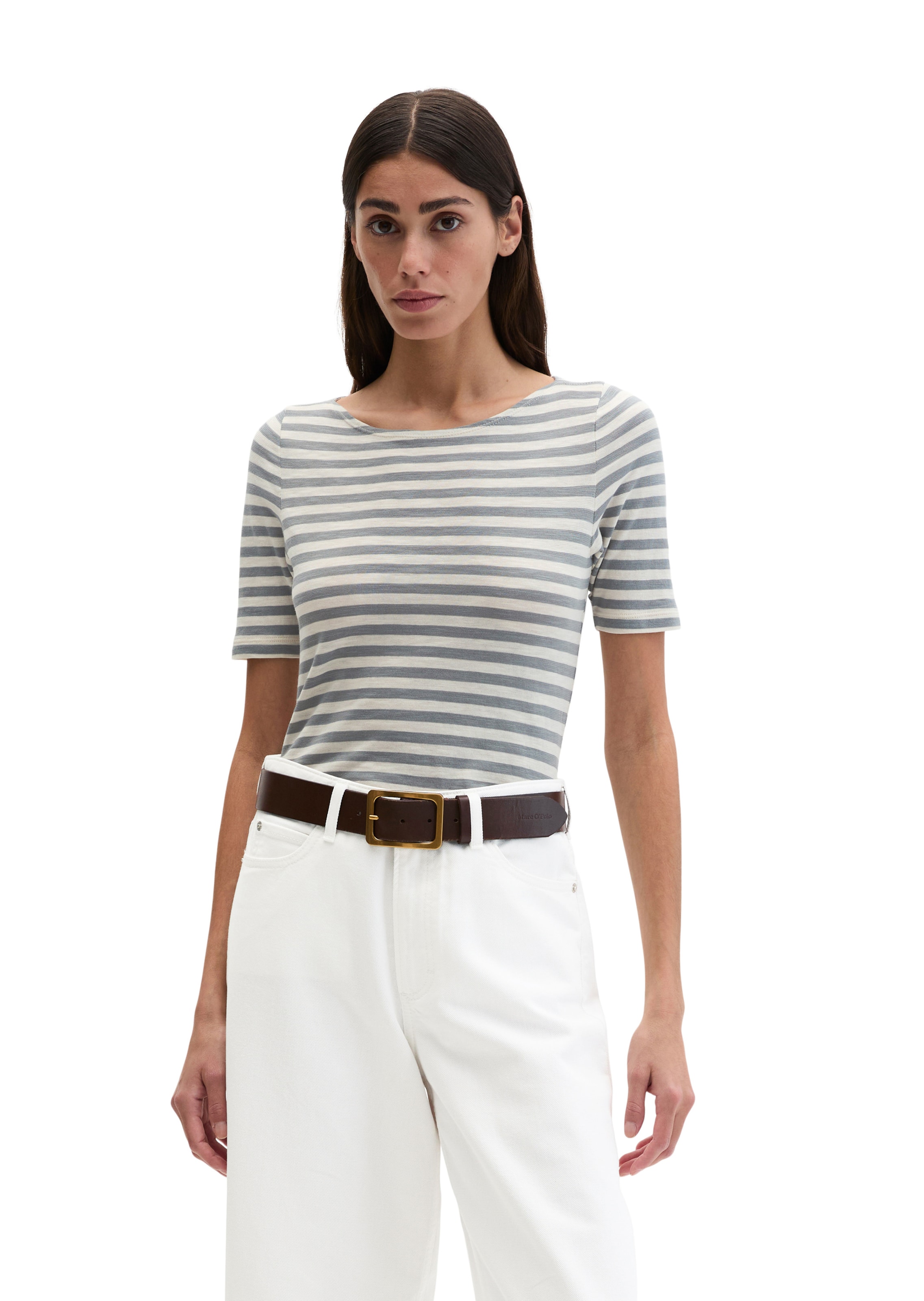 Marc O'Polo Shirt in Blauw: voorkant