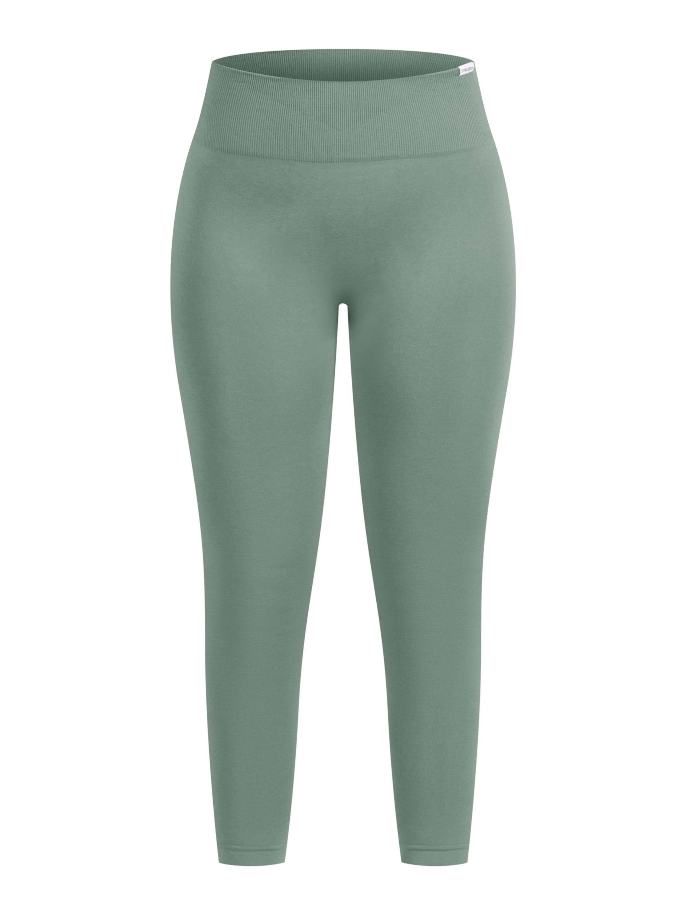 Smilodox Skinny Leggings in Green: front