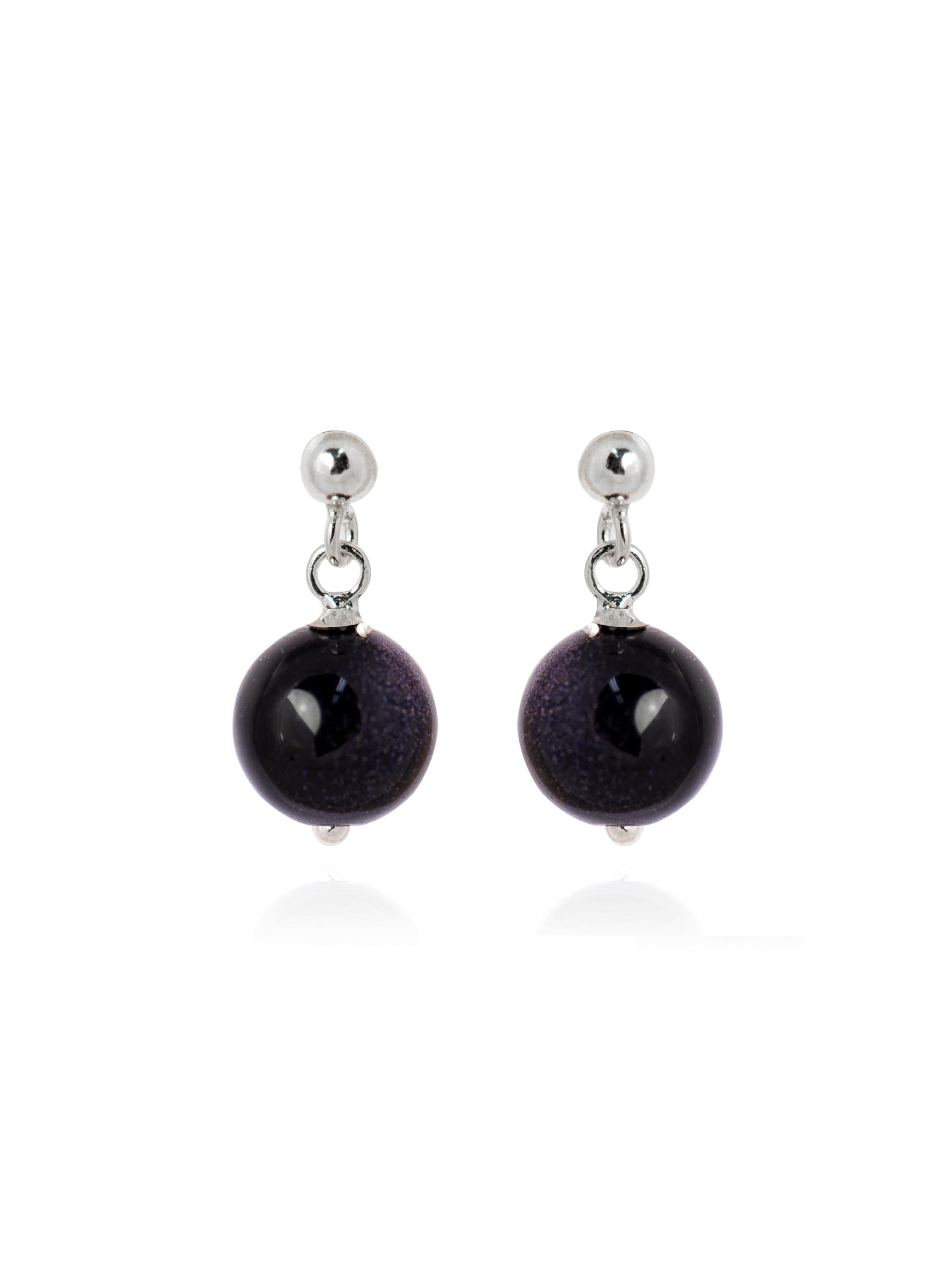 Luxenter Earrings 'Coleki' in Black: front