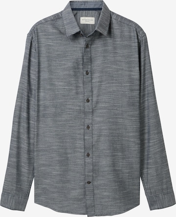 TOM TAILOR Business Shirt in Grey: front