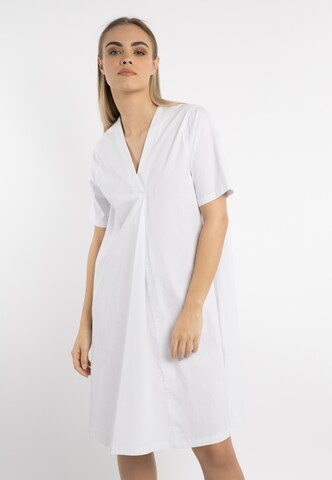 DreiMaster Klassik Kleid in Weiß: predná strana